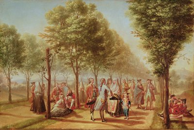 El Paseo de las Delicias, Madrid, 1785-6 de Ramon Bayeu y Subias